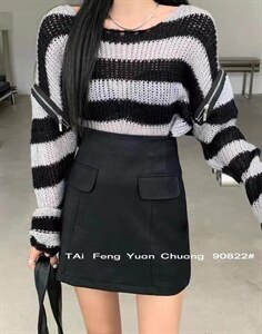 2022洋气新款港味复古短裙图片