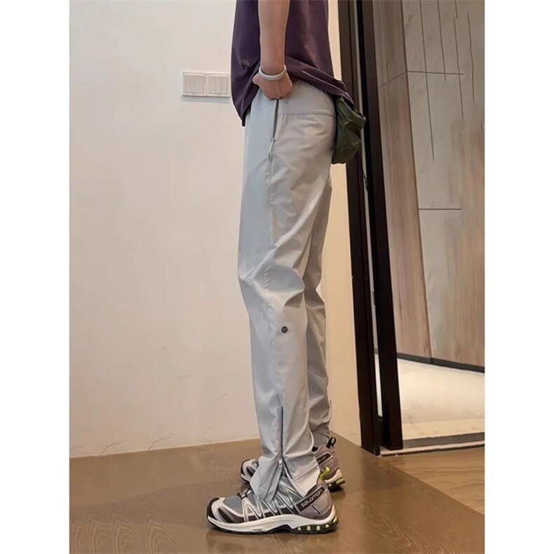 侧拉链美式速干裤子男夏季薄款微喇工装冲锋裤冰丝运动户外登山裤,男装工装外套,星座506A