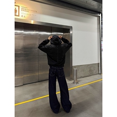 新款复古钉珠刺绣设计连帽卫衣服男女宽松休闲1008-LY7455-P50，男装卫衣，星座1008