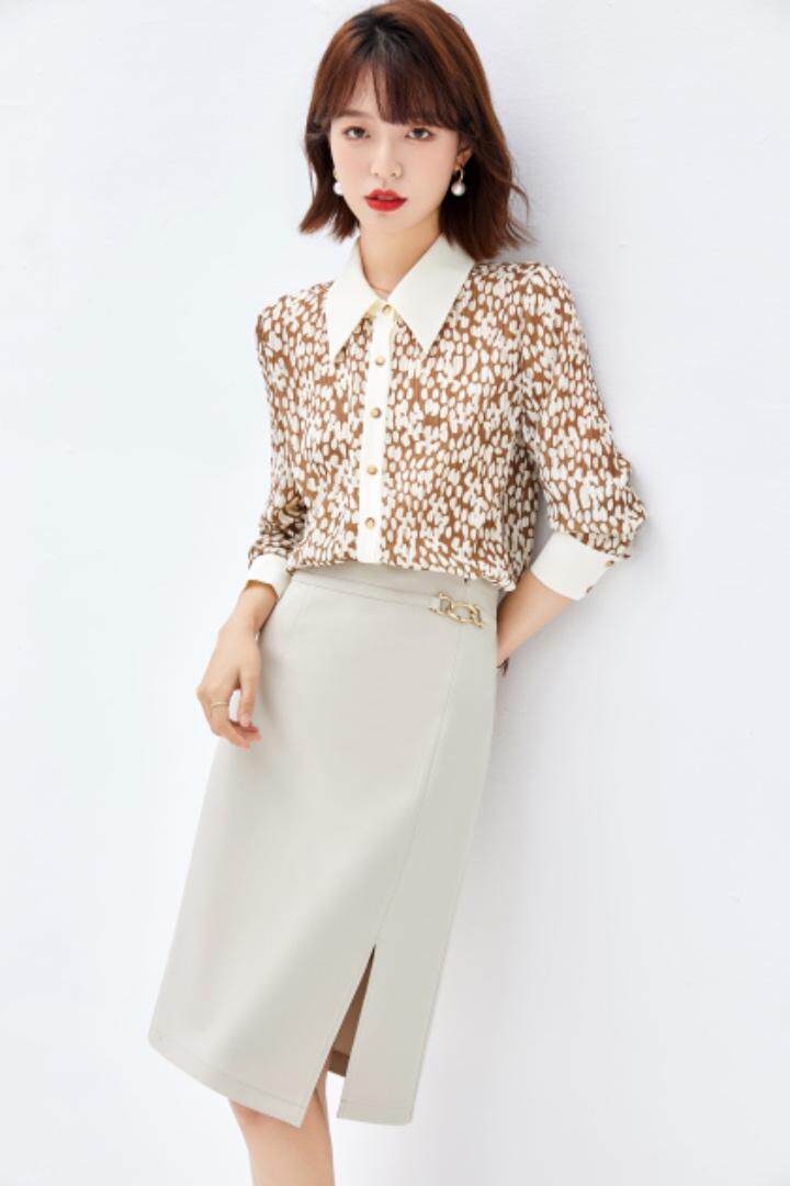 2021秋季新品撞色系衬衫，女装衬衫，秋子丰色(1F)