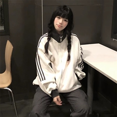 抖音得物高品质26春装美式高街重磅结构拼接织带立领卫衣外套CM42，女装短外套，电商A486