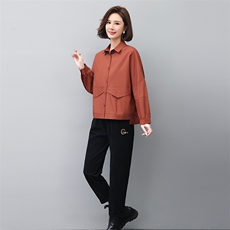 2023春装套装女宽松显瘦2023年新款潮纯色两件套装，女装套装/套裙，独衣靓