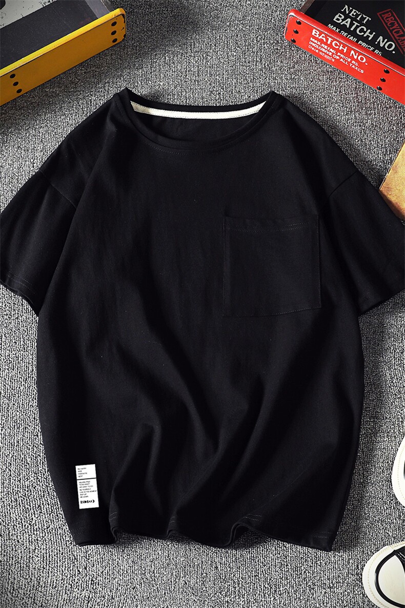 DX24045-P25大口袋百搭短袖t恤男大码半袖体恤上衣服,男装T恤,电商A040A