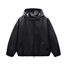 网红开春皮夹克连帽高级短款皮衣外套男女同款PY2513P85，男装夹克，电商A128