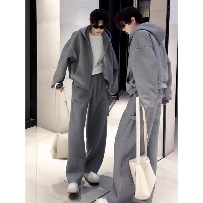 高级感重磅结构卫裤男秋冬美式高街KA730常规P39-加绒P43,男装休闲裤,四季星座505