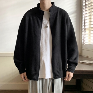 设计感宽松男毛衣开衫慵懒风针织衫外套KS2333-78图片