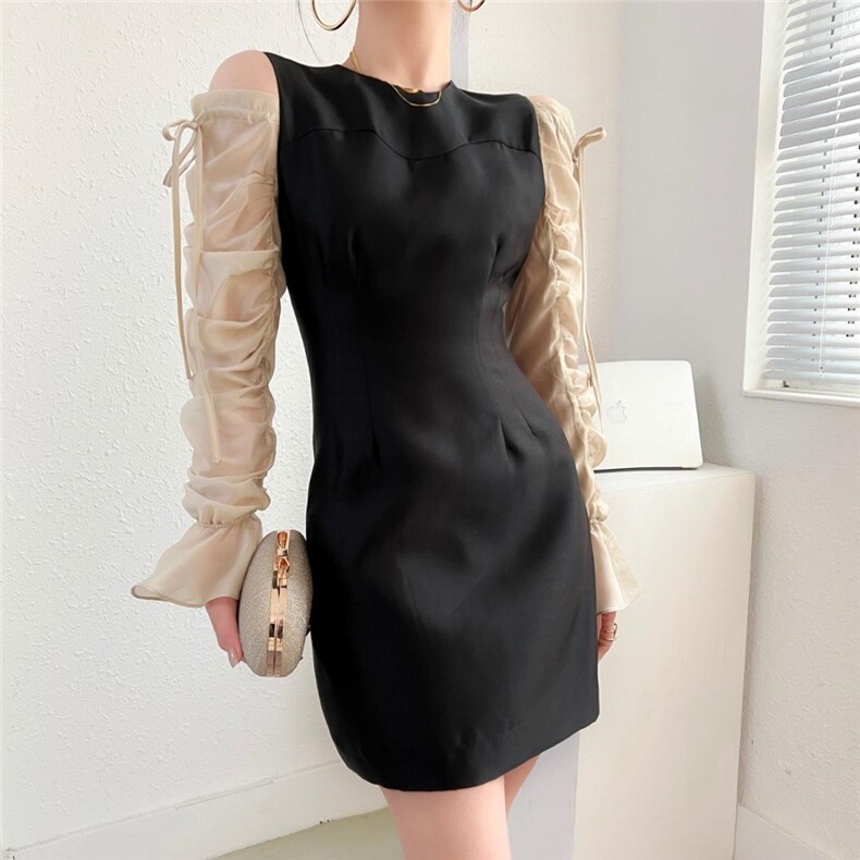 2022#春款 货号6203黑色，米杏S～XL，其它，序儿