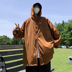 Wt121-P35夏季宽松型冰丝褶皱防晒服，男装夹克，星座1501-1