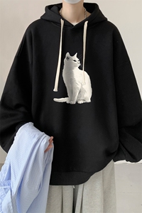 连帽卫衣男大码胖子帽衫大号运动服WY2407-P35图片