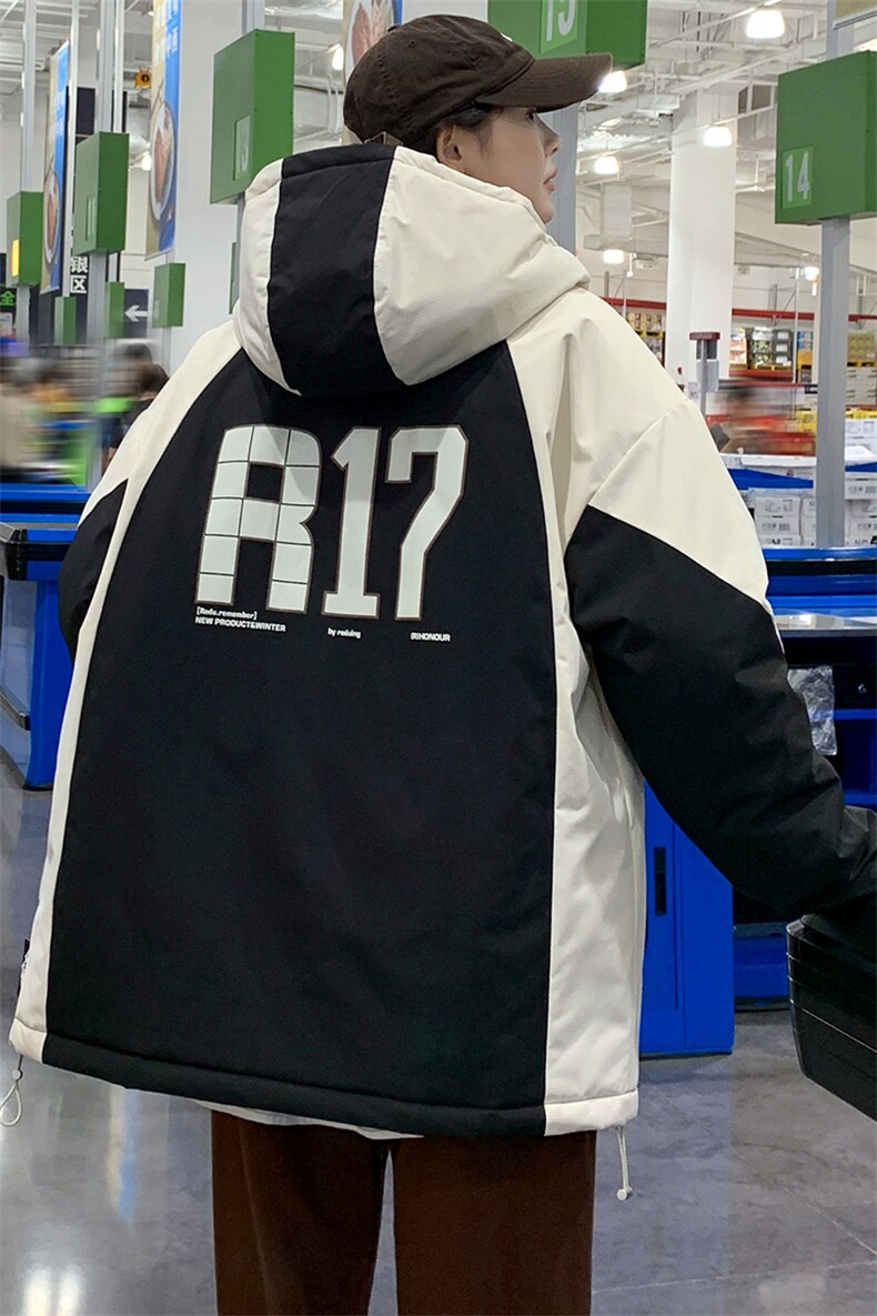 冬上新加棉加厚棉服中性休闲连帽棉衣外套男女8325-P110控价158,男装棉衣,电商A441-1