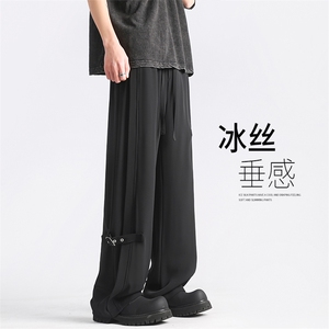 X5461-TP35 控价58 新品夏季男冰丝休闲裤透气垂感免烫清爽长裤图片