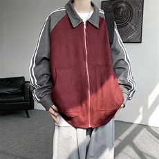 现货JK7848-特P70大码外套秋冬重磅麂皮绒高品质夹克抖音品质，男装夹克，电商A059