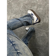 G3153LL-特P48闪电纹破洞牛仔裤美式高街cleanfit，男装牛仔裤，星座1007（原301D）