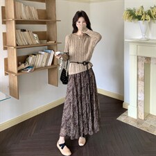 慵懒风碎花两件套套裙2C267-120-P175-K265图片