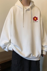 纯棉连帽卫衣男大码运动帽衫宽松薄WY2257-P35加绒款-P40，男装卫衣，电商A040