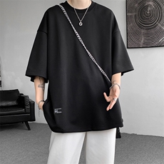 8XL-M特大码美式男T侧面隐形口袋宽松内搭上衣冰丝短袖DX313P25，男装T恤，电商D206-1