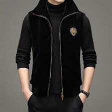 2023冬季新款中青年男时尚休闲夹克金雕绒外套爸爸装ZSGM62-P245，男装夹克，电商B212（原钱塘6029）