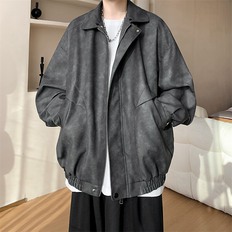 春季皮衣美式潮牌青少年百搭夹克情侣春装外套XZ102B-1-JK2565P85,男装夹克,星座102B-1