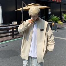 XJ412-特P70控128秋季美式复古设计棒球服夹克男女宽松休闲外套，男装夹克，电商B370