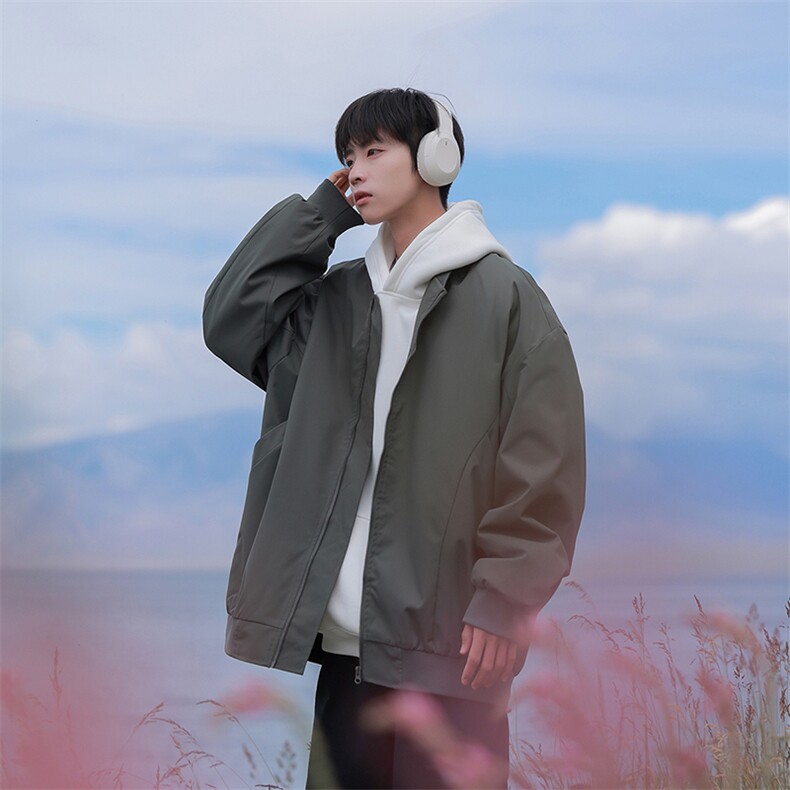 815A-MJ78602-58特 秋冬拼接棒球服外套夹克潮牌上衣服男模图片