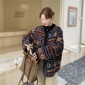 档口现货2025冬装新款女装复古加棉外套8052-p185-k278图片