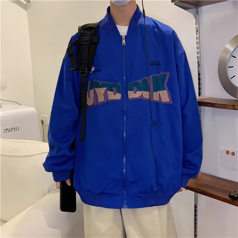 棒球服夹克春秋季新款男士情侣秋装外套大码男生上衣潮流MY6545,男装夹克,星座1116A-1（原606A）