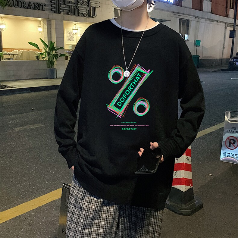 M67171-P45加绒款-P65圆领毛衣男大码针织衫男毛线衣线衫,男装针织衫/毛衣,电商A040