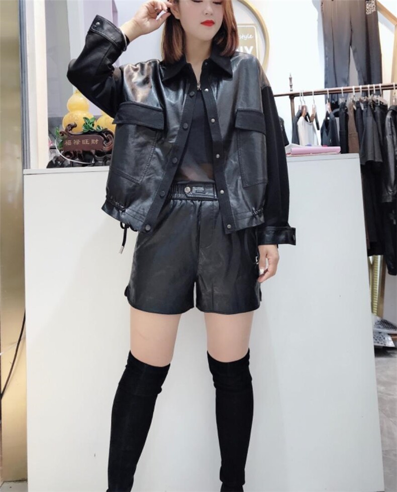 水洗皮拼针织，其它，圣丝诺亚