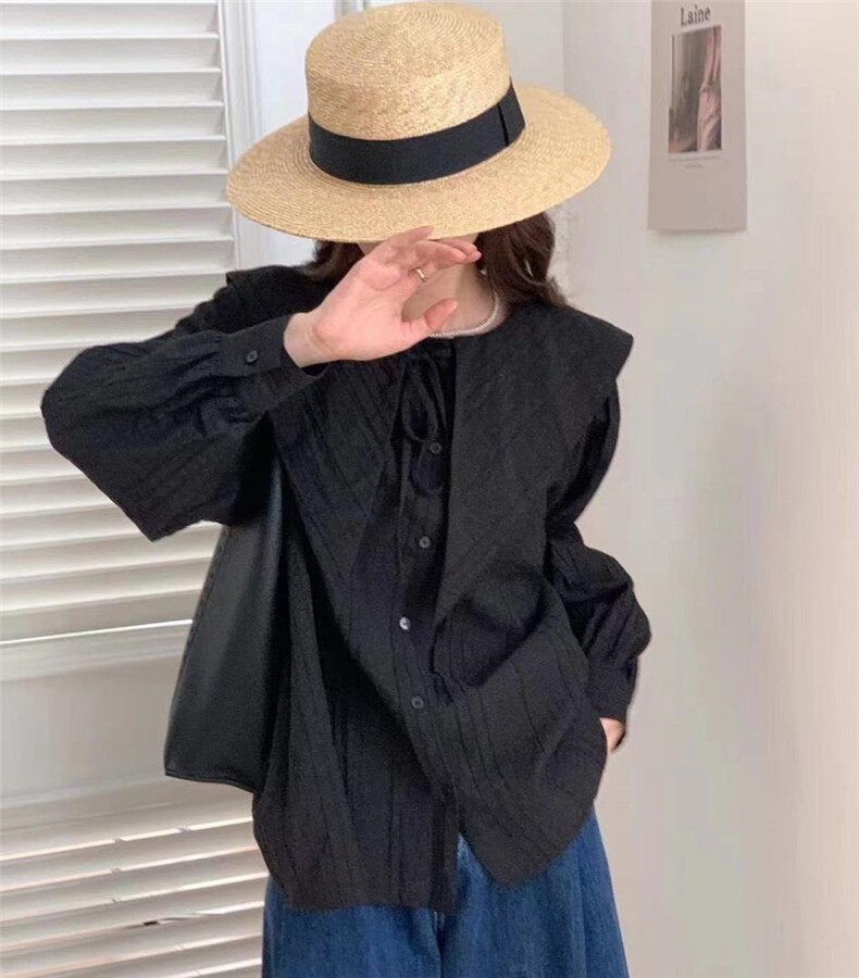 【秋款新品】个性设计少女领小衫，其它，TWO LAPS