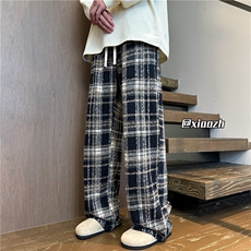 XZ616秋季新款重磅毛呢格子复古直筒休闲长裤TY1081特P30，男装休闲裤，星座512A（原616）