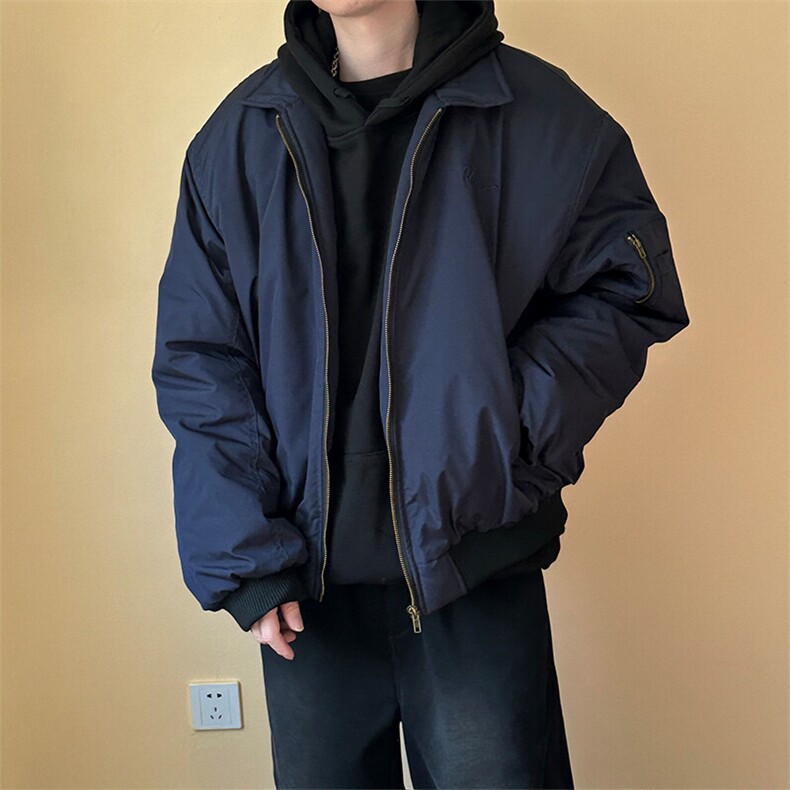 冬季美式飞行夹克棉衣外套潮牌绣花棉服现货A351-AJ2530-p95，男装夹克，电商A351