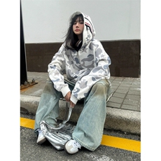 1506/W82751/P51美式双帽鲨鱼连帽卫衣拉链开衫原创男女外套，男装卫衣，星座1506