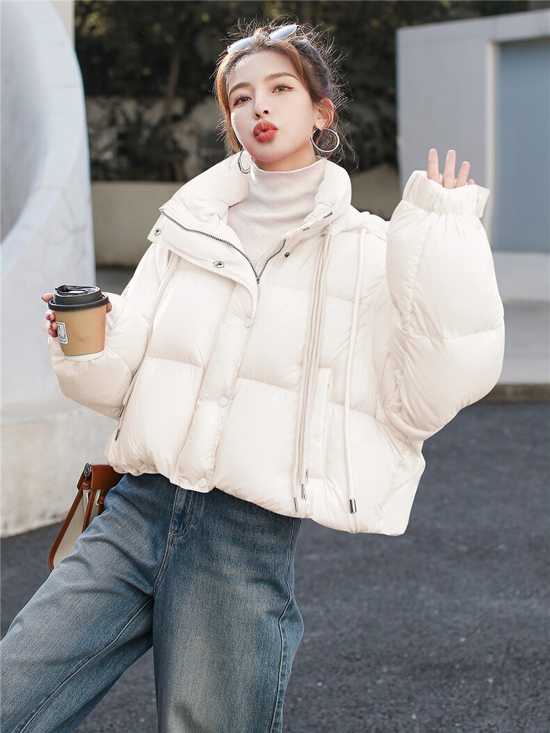 210现货高级感超好看短款90绒加厚保暖羽绒服210-3295-P320-K468,女装羽绒服,韩蜜菓
