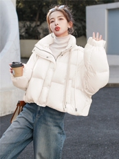 210现货高级感超好看短款90绒加厚保暖羽绒服210-3295-P320-K468，女装羽绒服，韩蜜菓