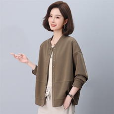 2025春秋季时尚简约大方气质优雅显瘦休闲百搭潮流短外套，女装短外套，独衣靓