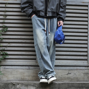 903-AK28- 特P55 S-3XL 【蓝色   黑色】弯刀牛仔裤！现货！3图片