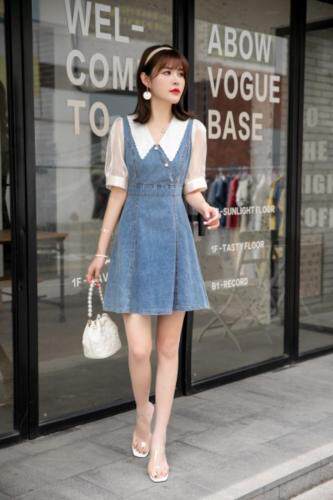 牛仔连衣裙，女装连衣裙，英利伊人