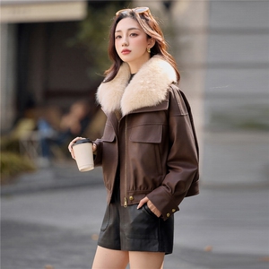 2025冬装新款麂皮绒羽绒服外套图片