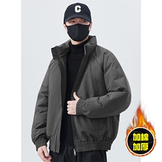 现货美式高街休闲棉衣夹克三防立领纯色户外工装加厚棉服外套，男装夹克，电商A486