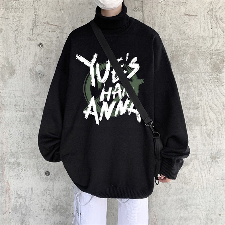抖音供货、现货秋季冬高领毛衣宽松打底衫D223A-MG2308-特P45,男装针织衫/毛衣,电商019-1