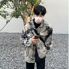 88691-P60扎染牛仔外套，男装工装外套，电商B323A