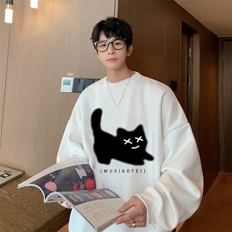 抖音供货、复合重磅360克现货圆领卫衣宽松D223A-YL2362-特P28,男装卫衣,电商019-1