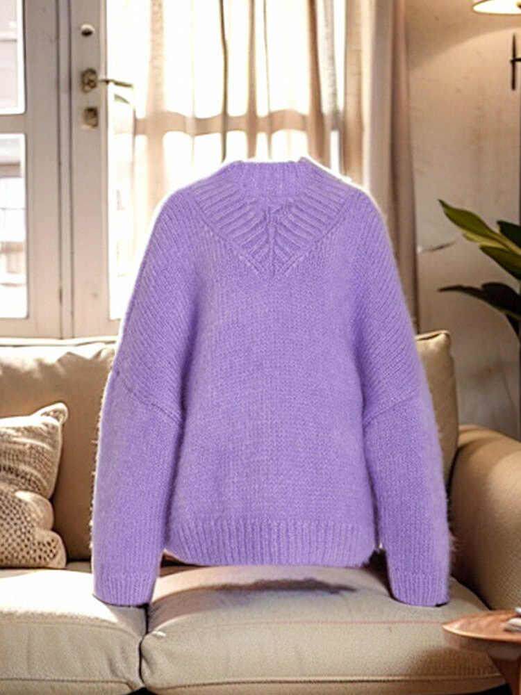 2025年秋季通勤套头单件长袖V领中长款时尚百搭，女装羊毛衫，佳弈羊绒