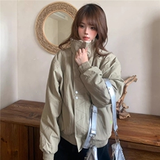 Amoeba美式复古原创立领座山雕工装夹克冬季男女宽松加厚棉服外套，男装夹克，星座506A