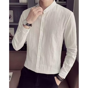 【006】 男长袖秋修身商务男休闲衬衣服衬衫 A079-CS2042-P41图片
