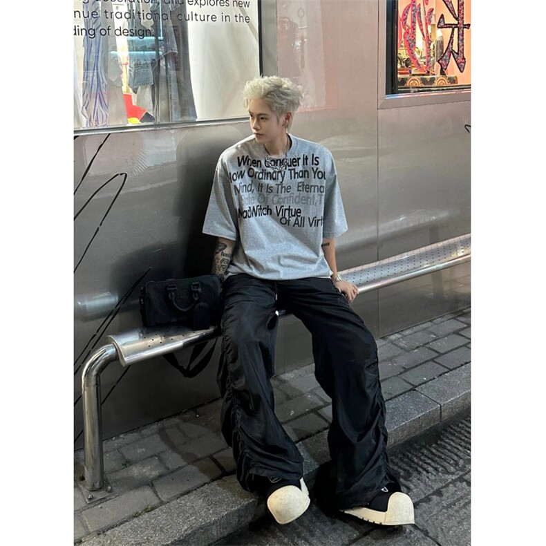 网络图现货cleanfit美式重磅高街复古小领口短袖t恤TX1017-P35,男装T恤,星座715-7