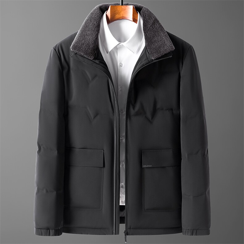 爸爸冬装外套男新款加厚保暖羽绒服中老年人宽松男装Q72166-P285,男装羽绒服,电商B212（原钱塘6029）