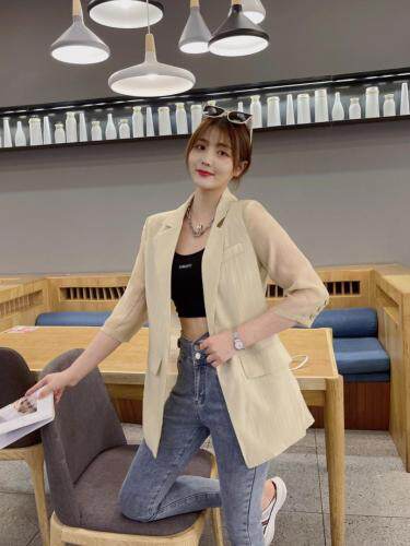 现货夏季新款韩版防晒西服，女装，韩衫衣社