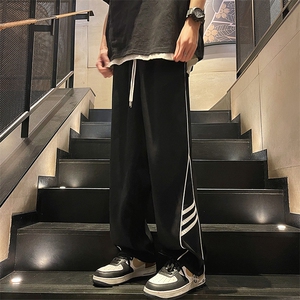 直播数据款 春季新款撞色侧条纹伞兵裤宽松直筒休闲裤 K503-P32图片