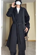韩系风衣外套男士秋冬韩版潮流中长款过膝大衣F7300-P105【特价】，男装风衣，电商A007